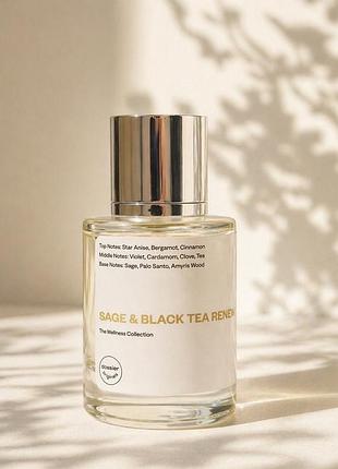 Парфумована вода dossier originals sage & black tea renew the wellness collection 50 мл — глибокий, пряний та витончений аромат