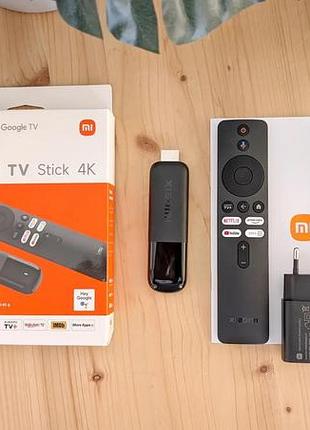 Tv-приставка xiaomi mi tv stick 4k 2nd gen смарт приставка з google tv для стрімінгу і розваг
