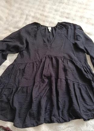 Легкое черное платье h&amp;m