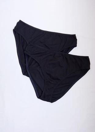 Черные хлопковые женские трусики от немецкого бренда bonprix xl/48/50