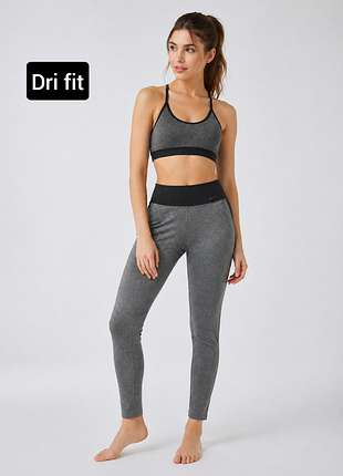 Лосины женские спортивные серого цвета от бренда dri fit s