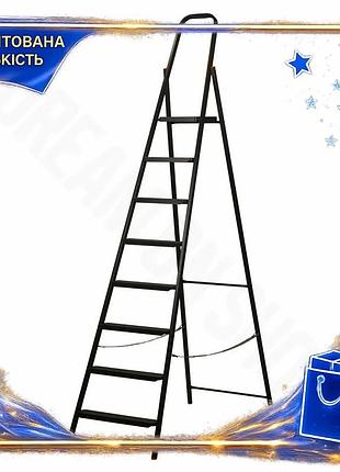 Dm драбина сталева 8 специфікація 2.2 ступенів grad для ремонту та прибирання легкі переносні сходи із spe|lz