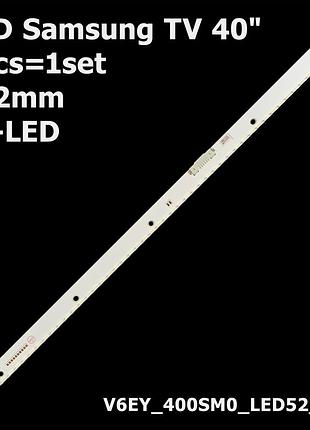 Led підсвітка samsung tv 40" v6ey 400sm0 led52 r5 ue40k5510bu un40k6250 ue40k6300 ue40k6300ak ue40k5589 1шт.