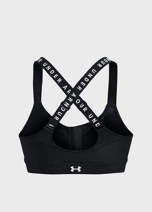Жіночий чорний топ ua infinity high bra zip