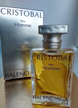 Cristobal pour homme balenciaga миниатюра 5мл винтаж