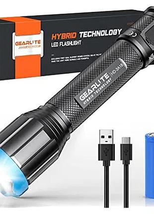 Світлодіодний ліхтар gearlite hd-3a18 2 в 1