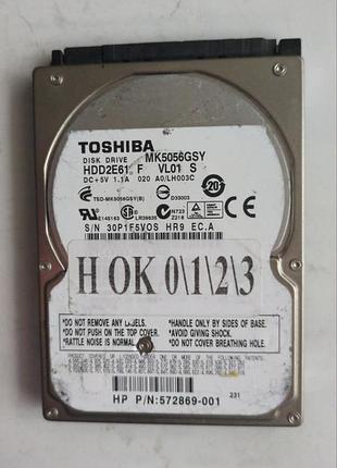 Донор hdd toshiba mk5056gsy h0123 g002587-0a