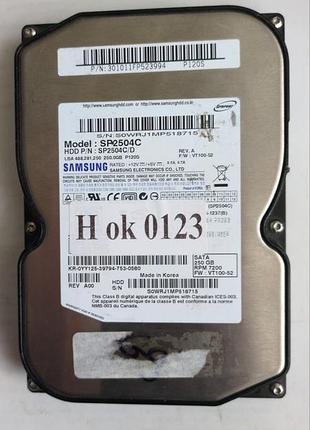 Донор hdd samsung sp2504c h0123 bf41-00086a p120s