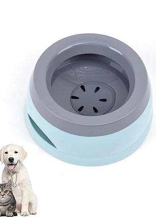 Миска для води для домашніх тварин azonee no-spill slobber stopper