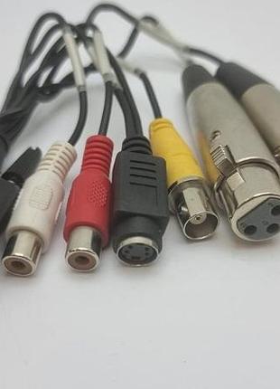 Перехідник vga m to 2xlr f 1bnc f 1s-video 2rca f