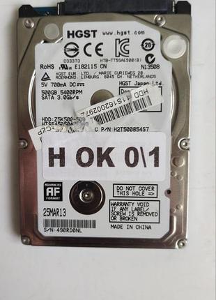 Донор hdd hgst hts545050a7e380 h01 220 oa90351 01 tea 55g