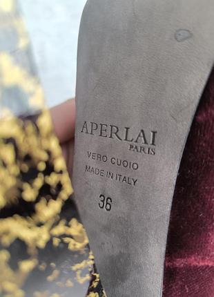 Туфлі бархат, aperlai , оригінал 36 розмір ,, натуральні 7