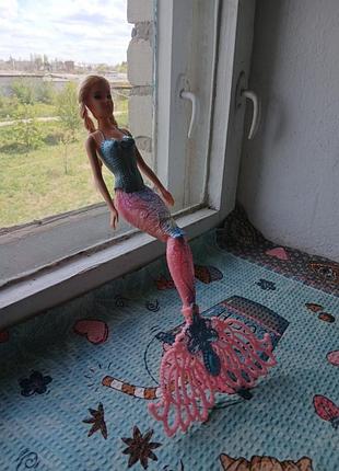 Оригинальная кукла barbie русалка mattel, хорошее состояние 4