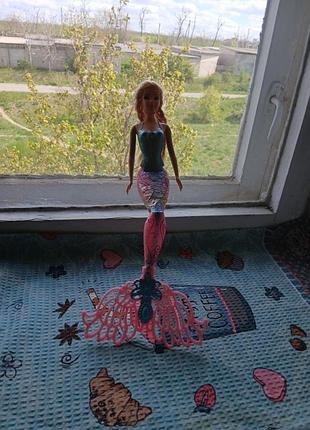 Оригинальная кукла barbie русалка mattel, хорошее состояние 5