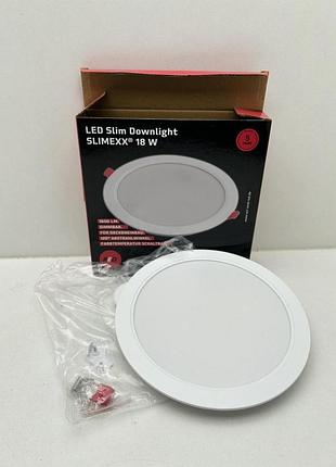 Врізний світильник red led slim downlight slimexx 18w 2700-4000k ø203mm