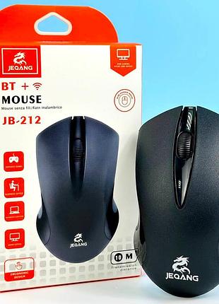 Мышка компьютерная беспроводная bluetooth jeqang jb-212. без адептера.