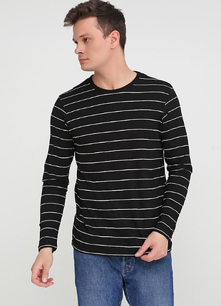 Тонкий лонгслив футболка с длинным рукавом хлопок primark