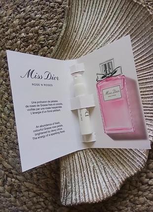 🌹оригинал dior miss dior rose n'roses туалетная вода для женщин, цветочный женский аромат пробник месс диор