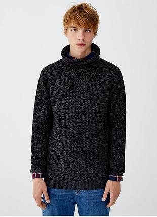 Классная кофта с высоким воротником pull & bear
