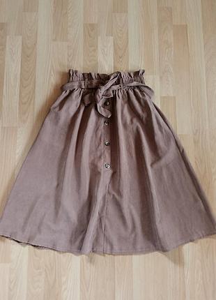 Трендовая женская базовая юбка миди shein