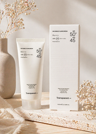 *transparent lab invisible sunscreen spf 50+ pa++++* - максимально непомітний на шкірі, ідеальний під макіяж📍