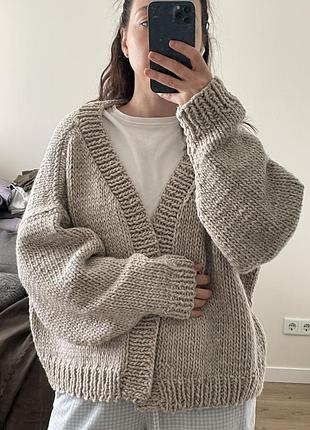 Кофта ручної вʼязки handmade з вовни