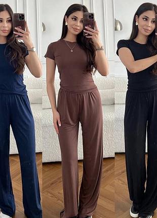 💠легкая базовая двойка костюм на каждый день💠   мод. 4238