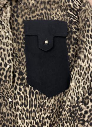 Рубашка, блуза леопардовая3 фото