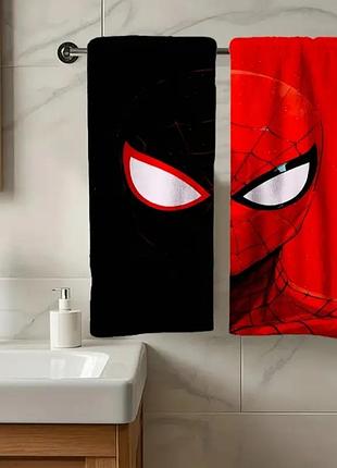 Рушник з принтом людина-павук | м'який лазневий рушник spider-man 66×45 см