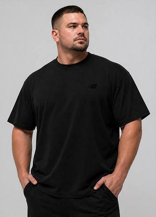 Мужская батальная спортивная футболка new balance