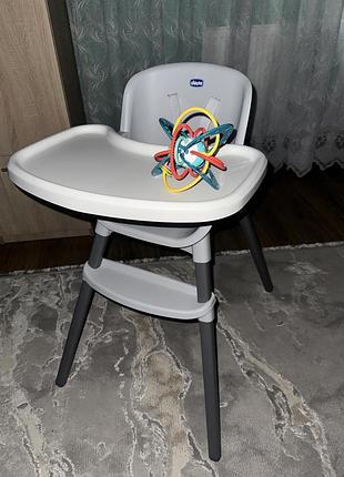 Кормящий стул 3в1 chicco poly zest,до40кг(легко моется, складывается, раскладывается на стул меньше, на стул приставной к столу)