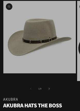 Винтажная фетровая шляпа akubra - оригинальное австралийское производство, размер 57.
