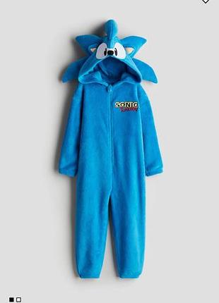 Детский костюм-кигуруми h&amp;m в стиле соника.