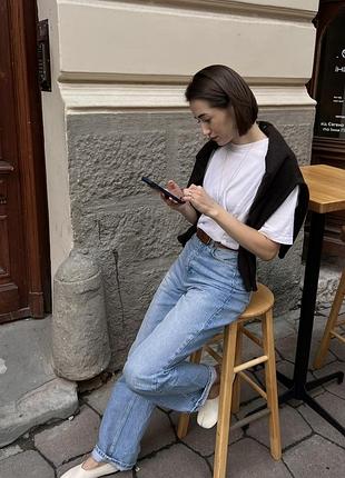 Джинси zara, прямий крій, висока посадка