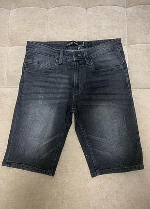 Чоловічі  щільні джинсові шорти indicode jeans medium темно-сірого кольору  розмір l
