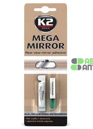 Клей для дзеркал зад вигл. 60сек 5-п mega mirror k2 b110n арт.420607/b110n польша
