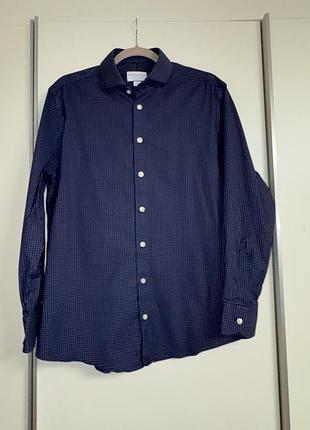 Чоловіча сорочка в клітинку l, xl 16,5 42/86