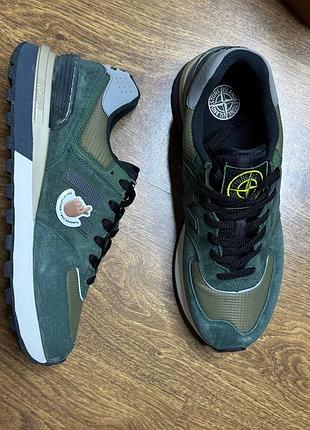 Кроссовки new balance x stone island оливковые коллаборация