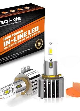 Led лампы h15 90w 12000lm 12v с обманкой canbus | дхо и дальний свет 32/90w 6500k (комплект 2-шт)