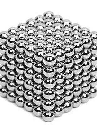 Головоломка неокуб silver neocube в боксе 216 шариков металлический 5 мм