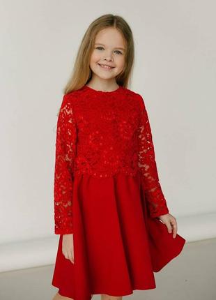 Нарядное красное платье2 фото