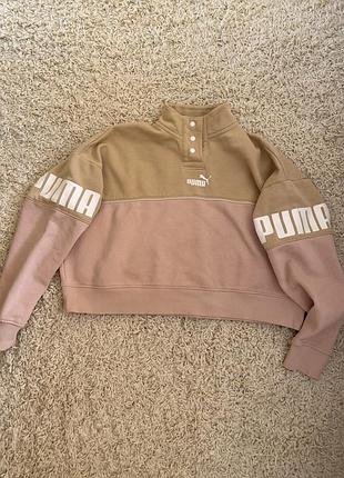 Світшот жіночий puma рожевий з бежевим розмір л