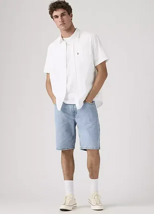 Шорти levi's джинсові 405 standard 10" 19698 light score light wash