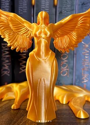 Декор для книжной полки finding фигурка статуэтка золотая дева золотая бранка золотистый 130 х 140 мм