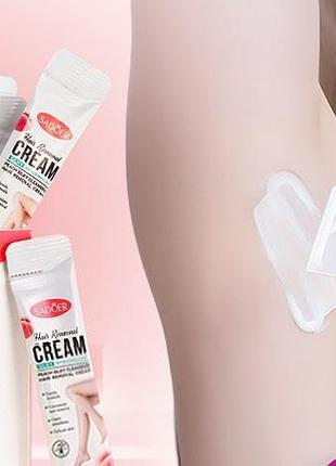 Крем sadoer hair removal cream silky refreshing care peach cleansing hair removal 4мл