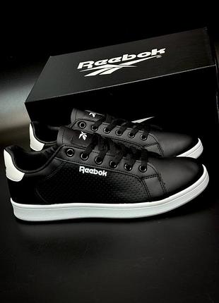 Чорні чоловічі кросівки reebok кеди чоловічі на літо рібок ребок