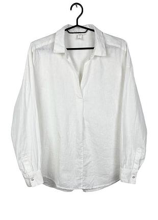 Льняная блуза оверсайз h&m