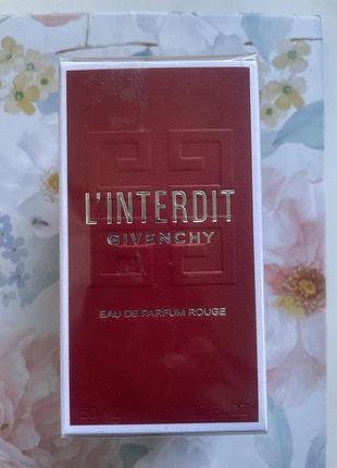 Givenchy l'interdit rouge 50 ml (нова)  парфумована вода
