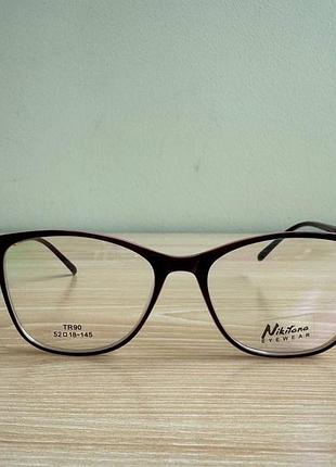Жіноча глянцева оправа для окулярів nikitana eyewear e561 52-18-145 c2