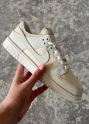 Кроссовки nike wmns dunk low «lace pack - soft pearl»